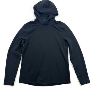 Lululemon Shift Stitch Hoodie Shirt Black Waffle Knit